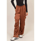 Stylish Approach Satin Cargo Pants