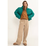 CORDUROY CARGO PANTS: BLACK