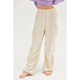 Stylish Approach Satin Cargo Pants
