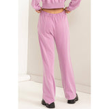 High-waisted Drawstring Pants: CREAM