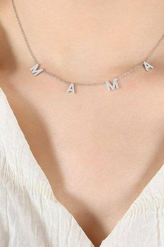 Silver JOSSLYN STAINLESS STEEL WATERPROOF TARNISH FREE NECKLACE