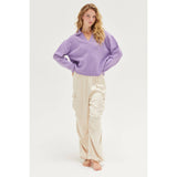 Stylish Approach Satin Cargo Pants