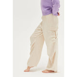 Stylish Approach Satin Cargo Pants