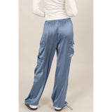 Stylish Approach Satin Cargo Pants