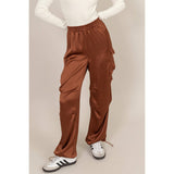 Stylish Approach Satin Cargo Pants