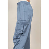 Stylish Approach Satin Cargo Pants