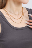 Gold JOSSLYN 18K STAINLESS STEEL TARNISH FREE LAYERED NECKLACE