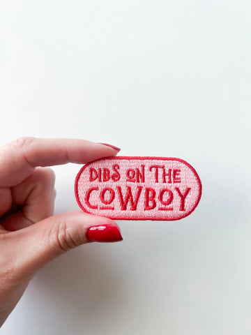 Field Trip Threads - Dibs on the Cowboy Patch Embroidered Iron-On Patch