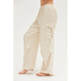 Stylish Approach Satin Cargo Pants