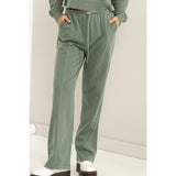 High-waisted Drawstring Pants: CREAM