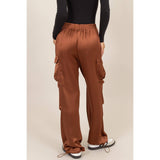 Stylish Approach Satin Cargo Pants