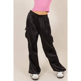 Stylish Approach Satin Cargo Pants