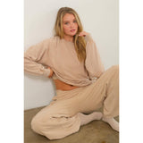 Long Sleeve Sweatshirt: CREAM