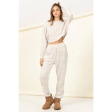 DROP-SHOULDER CROPPED TOP: HUNTER GREEN