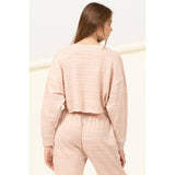 DROP-SHOULDER CROPPED TOP: HUNTER GREEN