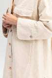 Touche Prive - MACROME DETAILED DENIM JACKET: Cream / 40/42