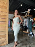 Cream Midi Dress