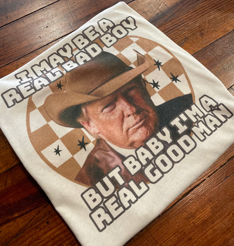 Good Man Trump Graphic Top