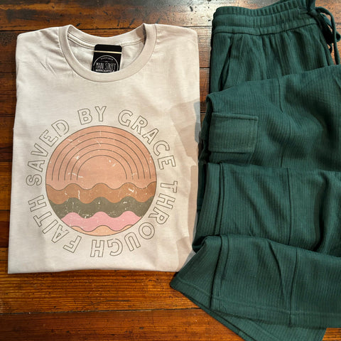 Saved By Grace Graphic Top