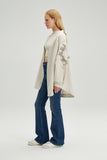 Touche Prive - EMBROIDERED VISCOSE KIMONO: Ecru / Standart