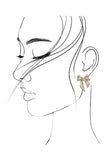 Gold JOSSLYN BOW STUD EARRINGS