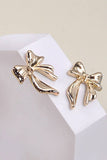 Gold JOSSLYN BOW STUD EARRINGS