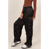 Stylish Approach Satin Cargo Pants