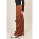 Stylish Approach Satin Cargo Pants