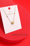 Gold JOSSLYN- 18K STAINLESS STEEL TARNISH FREE HEART NECKLACE