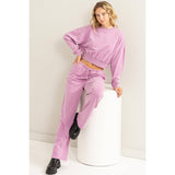 High-waisted Drawstring Pants: CREAM