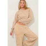 Long Sleeve Sweatshirt: CREAM
