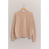 Long Sleeve Sweatshirt: CREAM