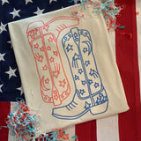 Americana Western Boot Graphic Top