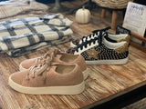 Leopard and Gold Sneaker