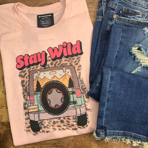 Stay Wild Jeep graphic tee
