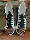 Leopard and Gold Sneaker