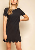 Scalloped Hem Dress