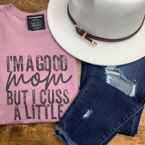 Cuss A Little graphic tee