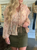 Blush Floral Blouse