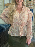 Blush Floral Blouse
