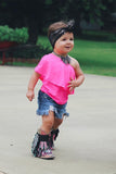 One shoulder KIDS pink  top